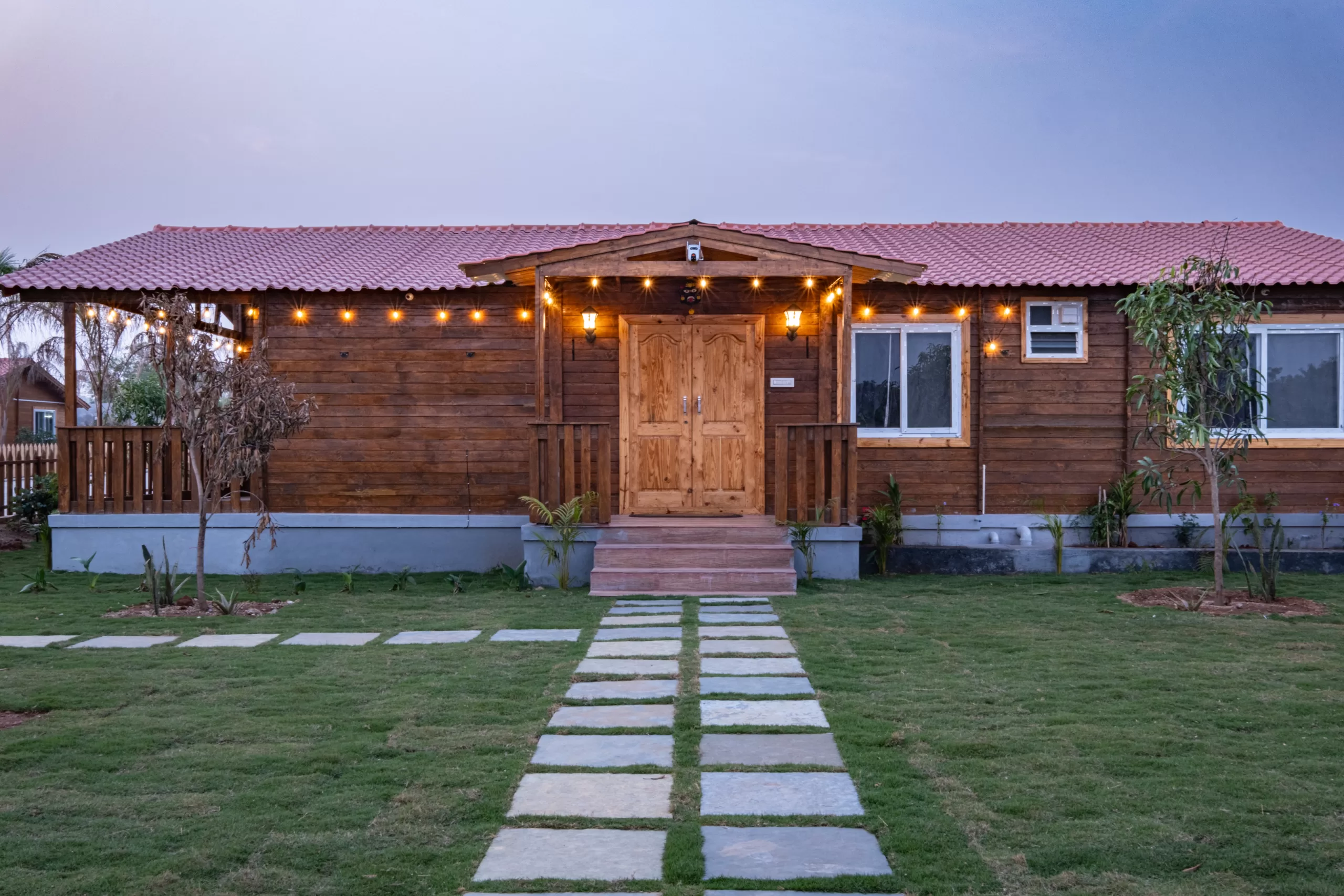 Rustic Wood cottage exterior