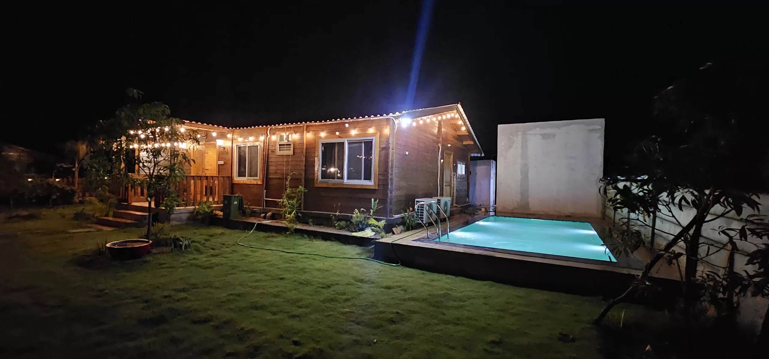 Private pool at Rustic Wood